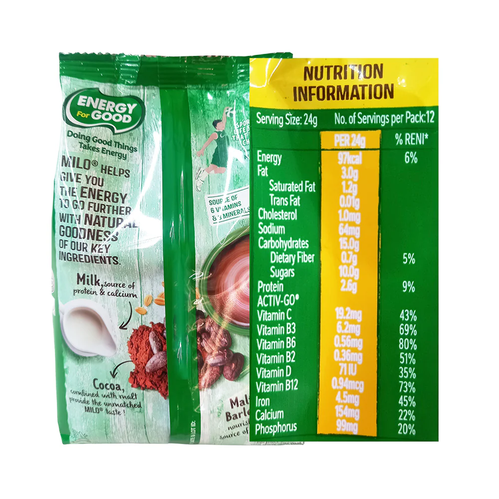 Milo Activ-Go Powdered Choco Malt Milk Drink 300g - Image 2
