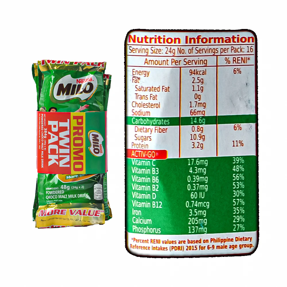 Milo Activ-Go Twin Pack 48g x 8's - Image 3