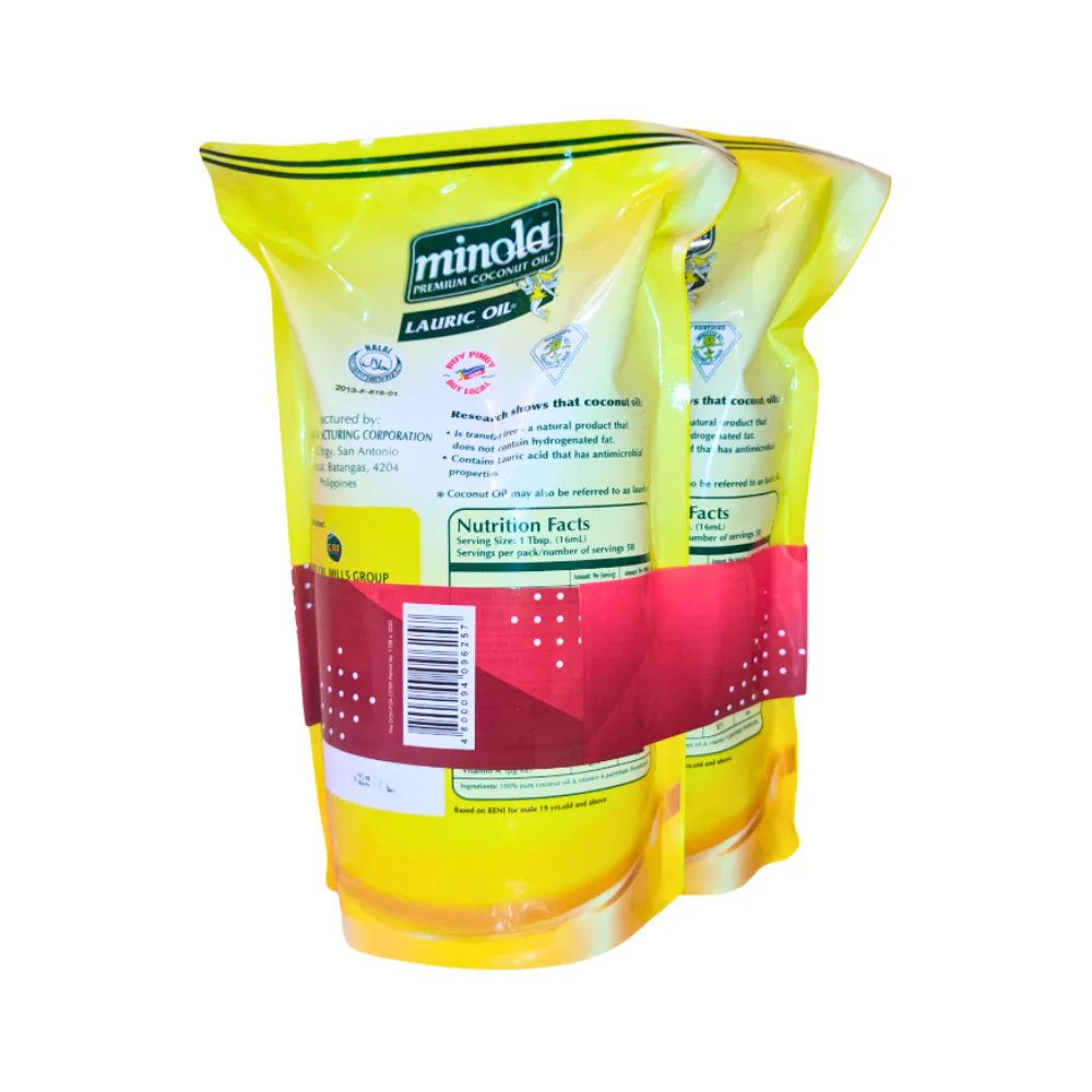 Minola Cooking Oil Lauric SUP 925ml Twin Pack - Image 2