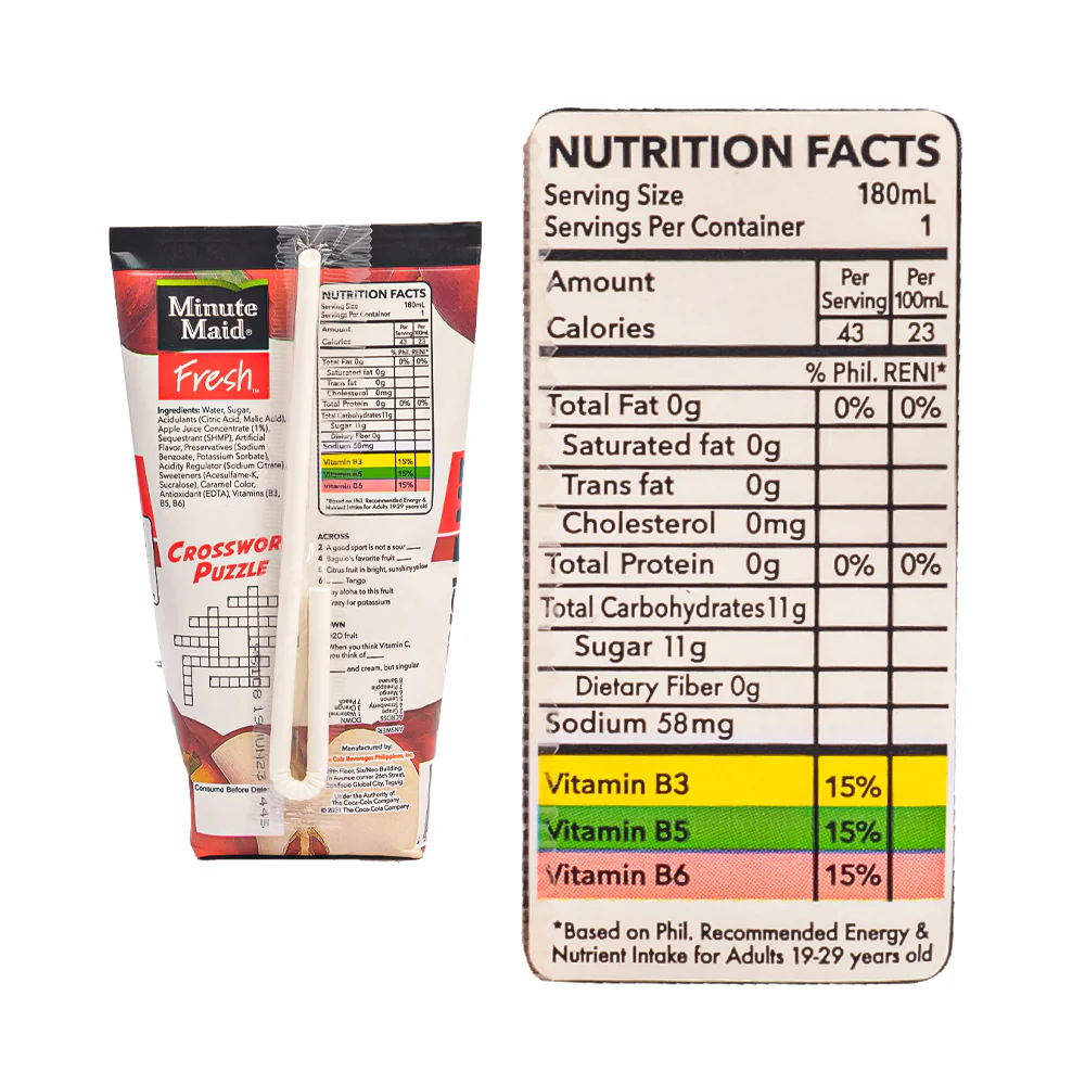Minute Maid Fresh Apple Juice 180ml - Image 3