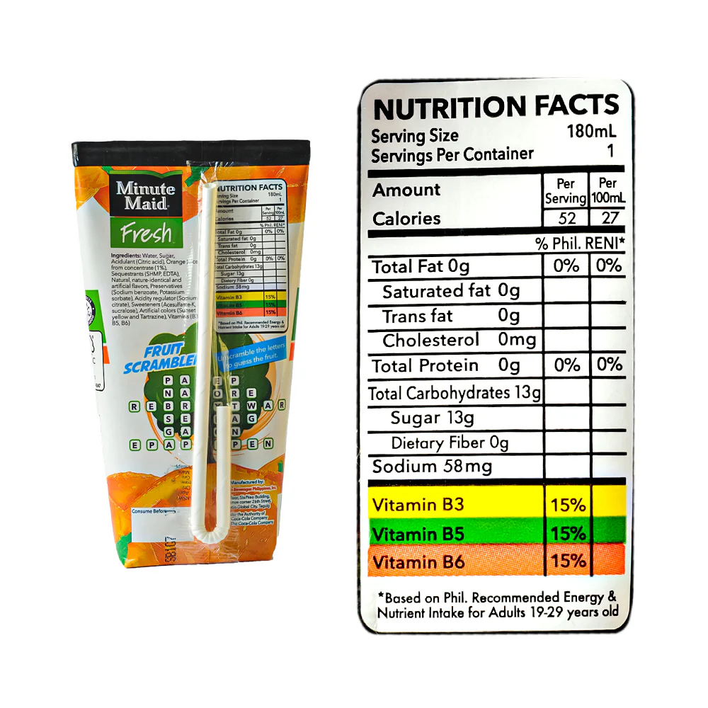 Minute Maid Fresh Juice Orange 180ml - Image 3