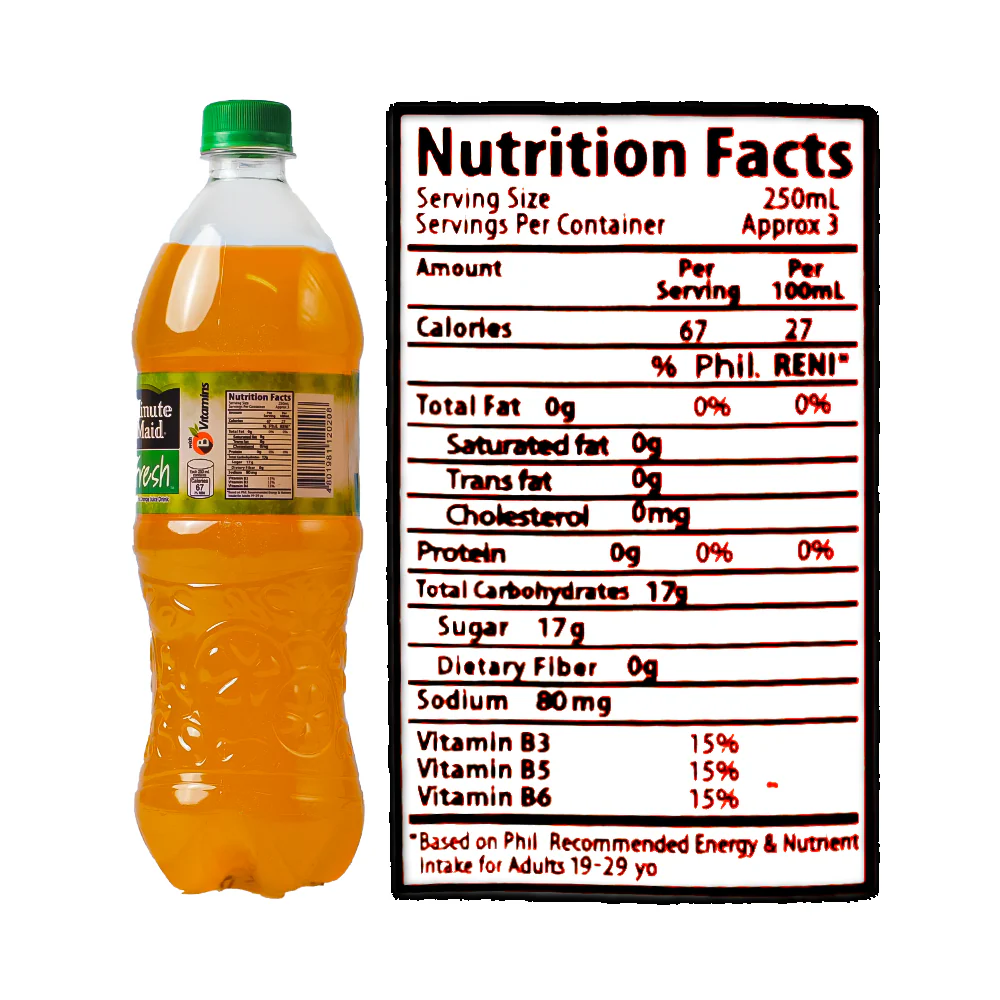 Minute Maid Fresh Juice Orange 800ml - Image 3