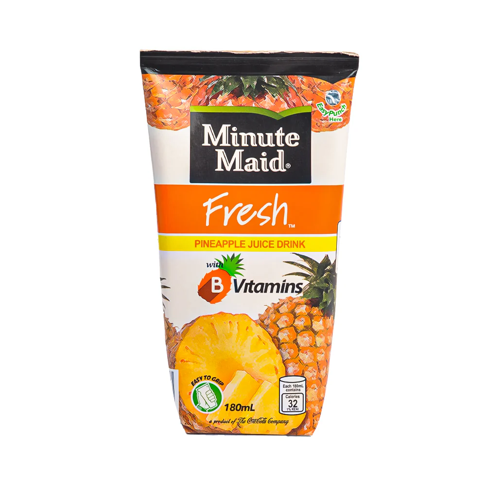 Minute Maid Fresh Juice Pineapple 180ml x 10's - Image 2