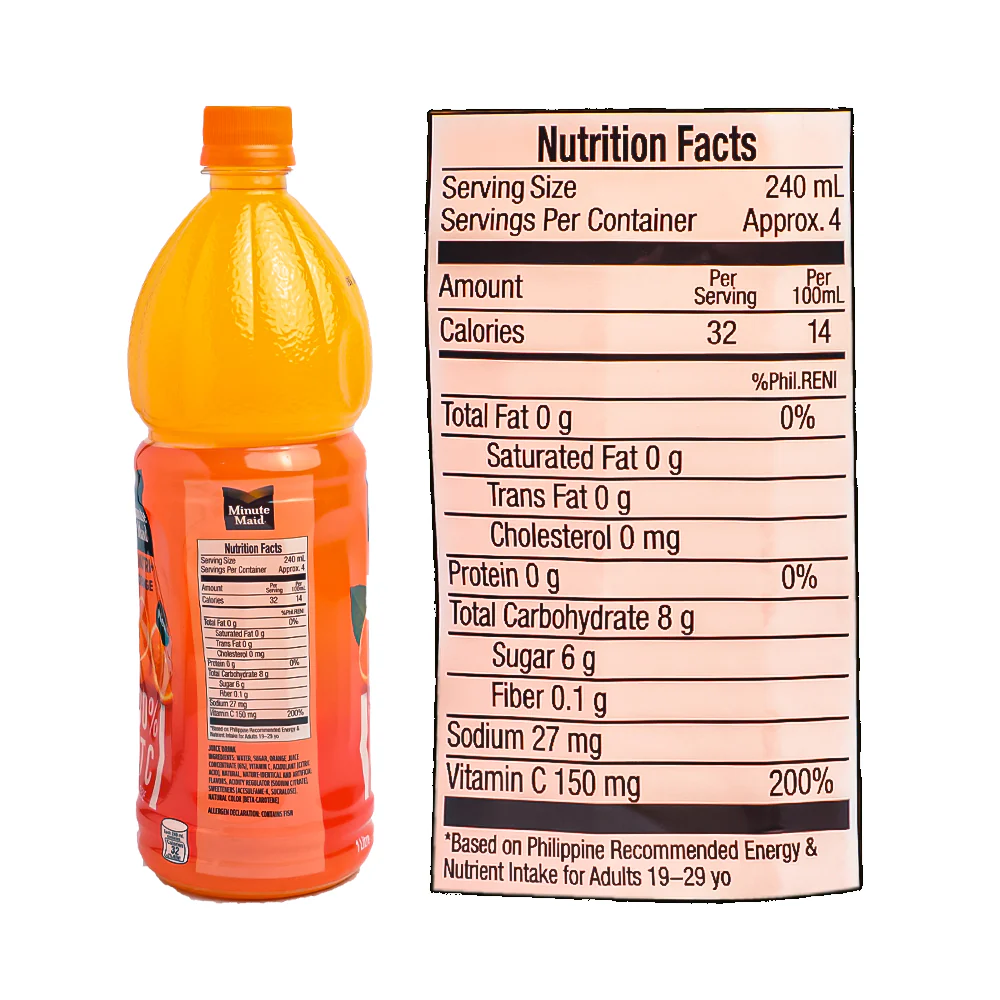 Minute Maid Pulpy Juice Orange 1L - Image 3