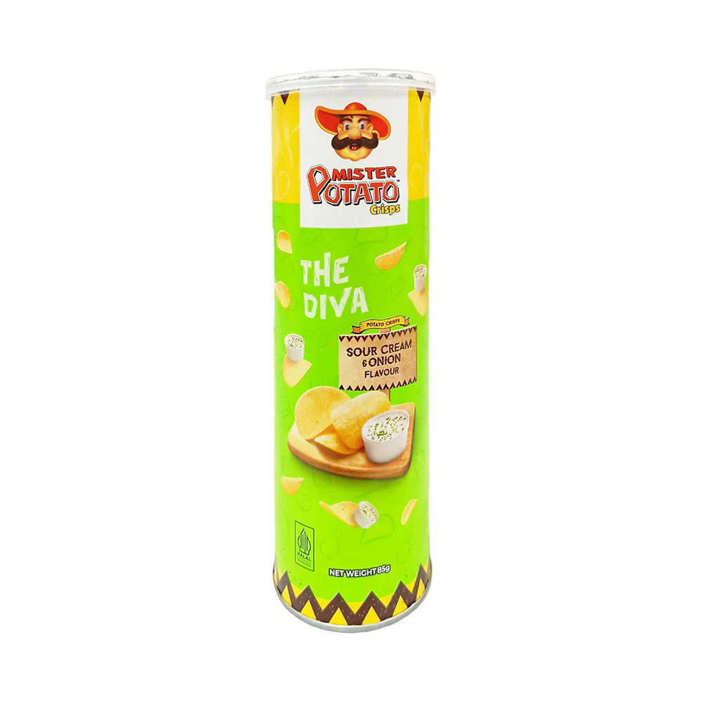 Mister Potato Crisps Sour Cream And Onion 85g