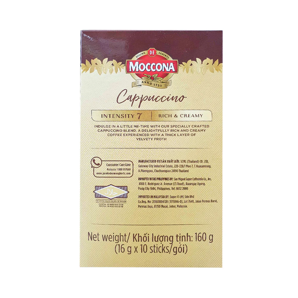 Moccona Coffee Cappuccino 16g x 10's - Image 2
