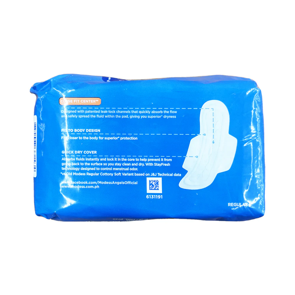 Modess Dry Max Cover Sanitary Napkin With Wings 8's - Image 2