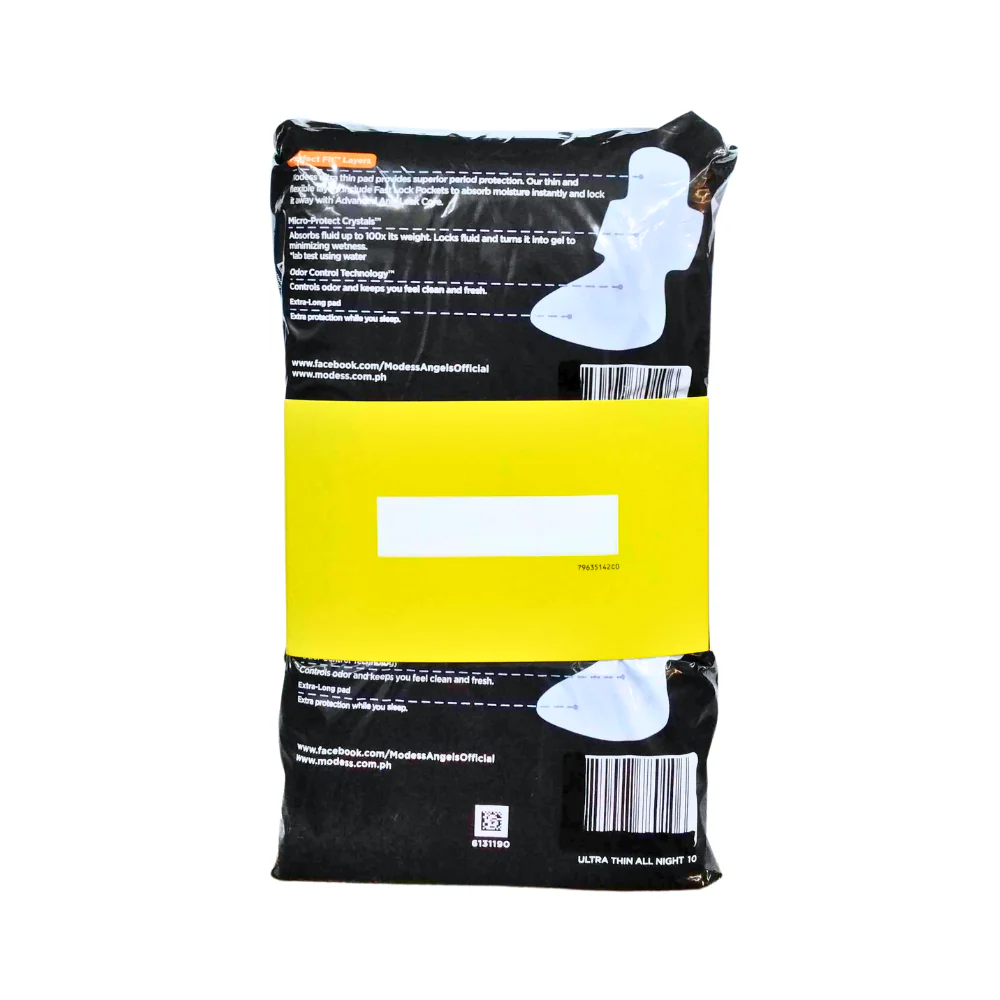 Modess Ultra Thin Cottony Soft Sanitary Napkin With Wings 10 Pads x 2's - Image 2