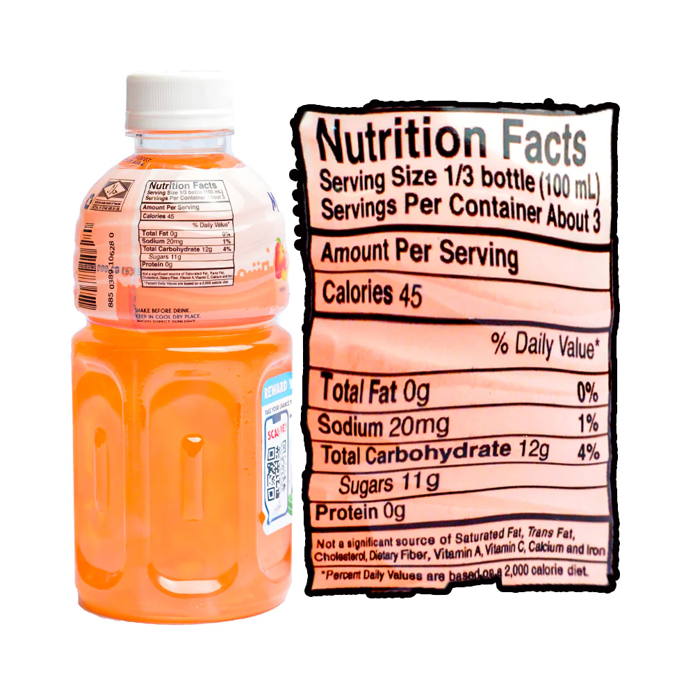 Mogu Mogu Juice Peach 320ml - Image 3