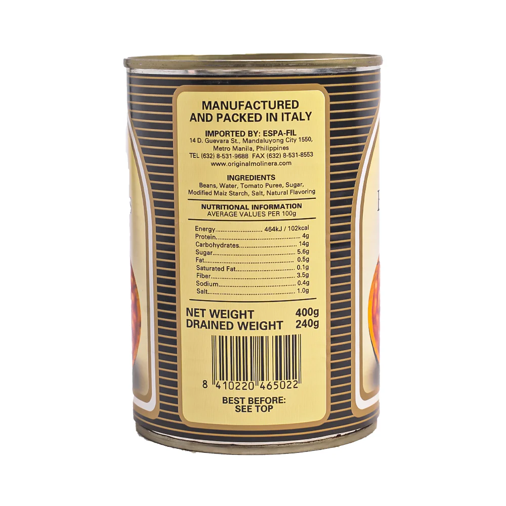 Molinera Baked Beans In Tomato Sauce 400g - Image 2