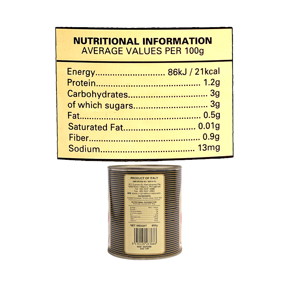 Molinera Crushed Tomatoes 800g - Image 3