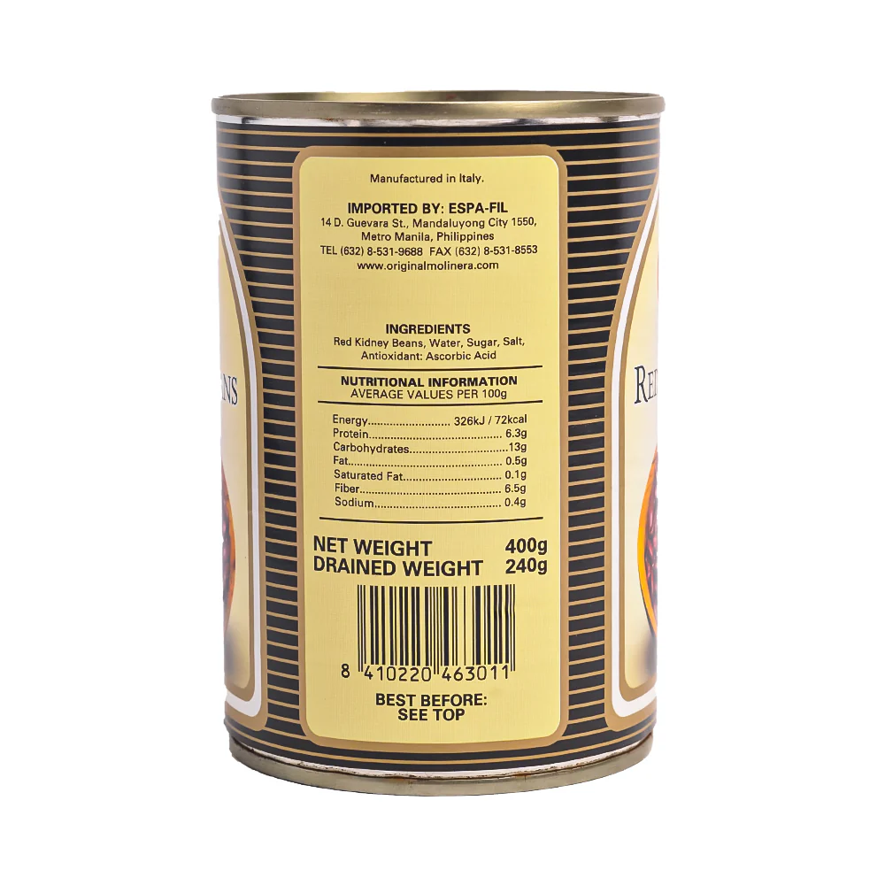 Molinera Natural Red Kidney Beans 400g - Image 2