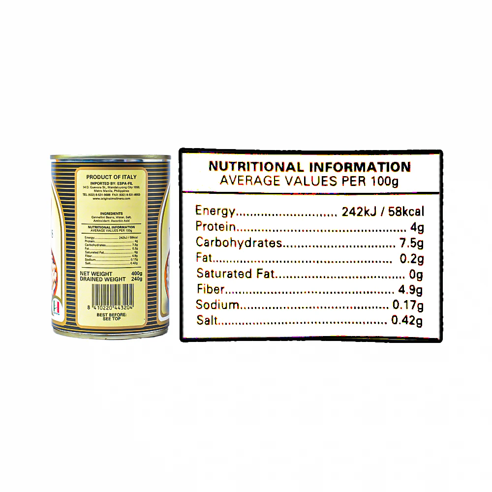 Molinera Natural White Beans 400g - Image 3