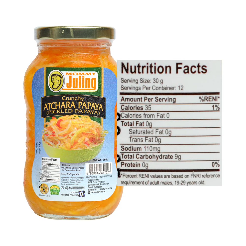 Mommy Juling's Special Atchara Papaya 360g (12oz) - Image 2
