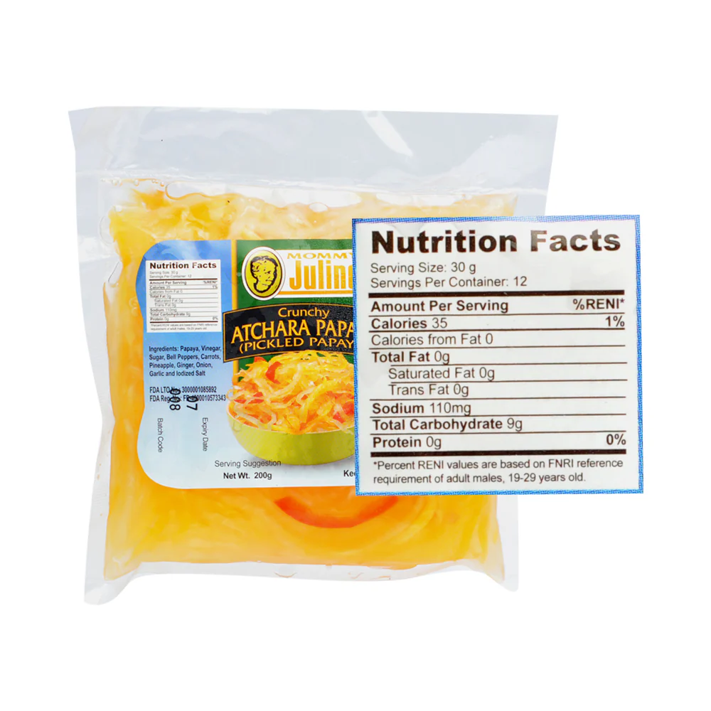 Mommy Juling's Special Atchara Plastic Pouch 200g - Image 2