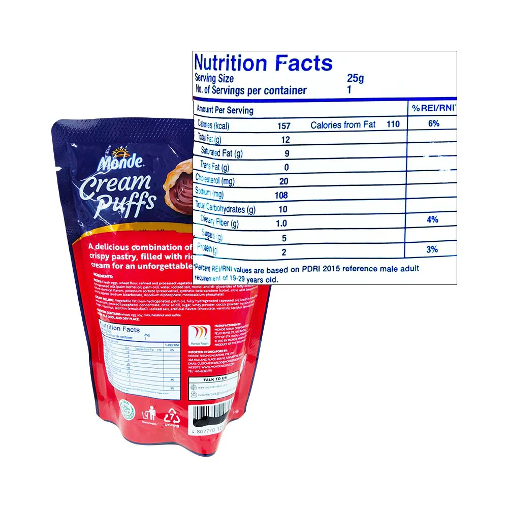 Monde Special Cream Puffs With Chocolate Filling 25g - Image 2