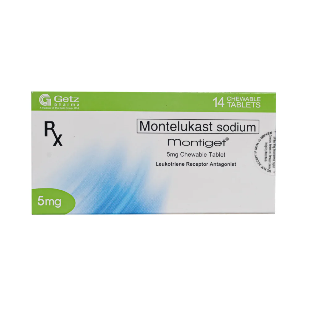 Montiget Montelukast Sodium 5mg Tablet 1's - Image 2