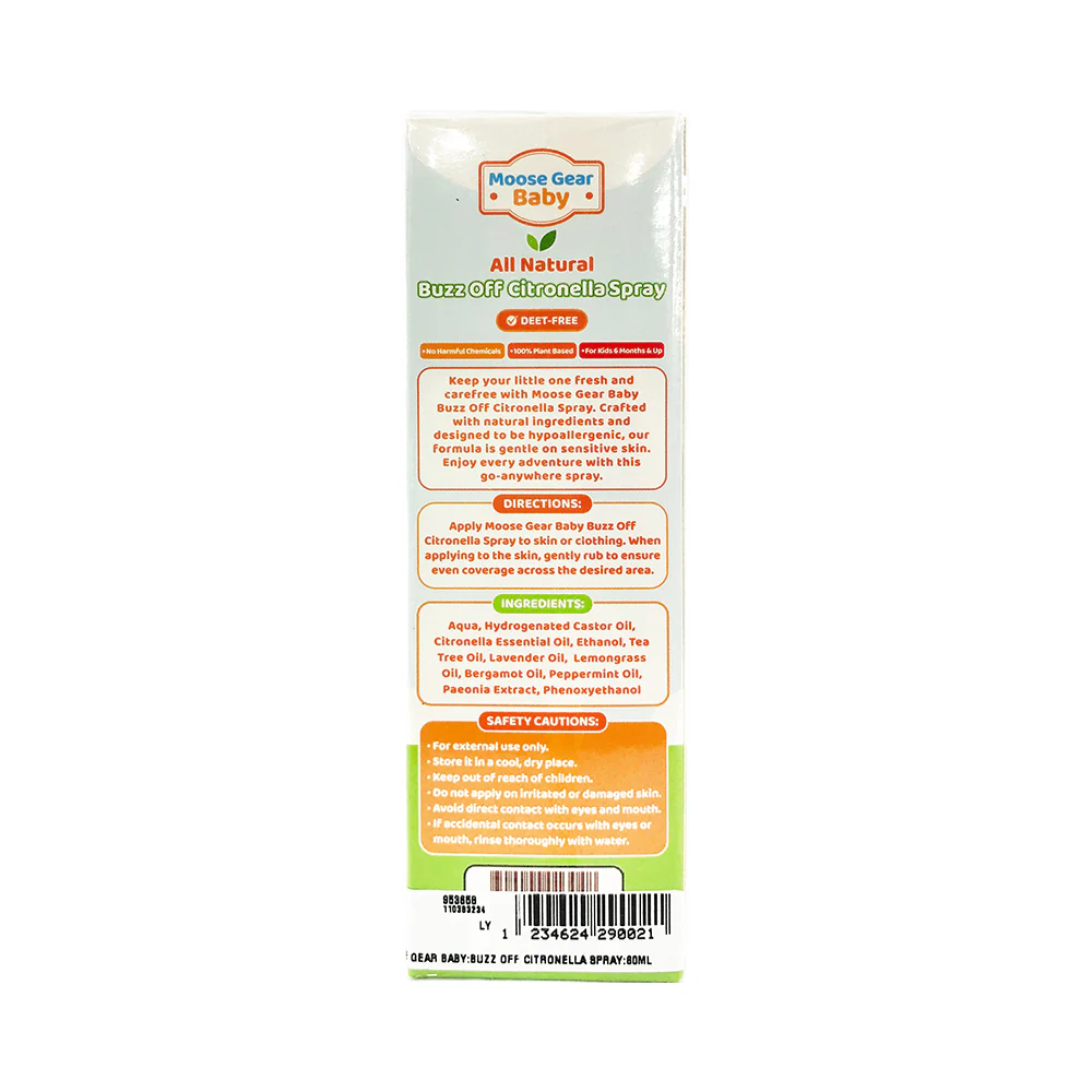 Moose Gear Baby Buzz Off Citronella Spray 60ml - Image 2