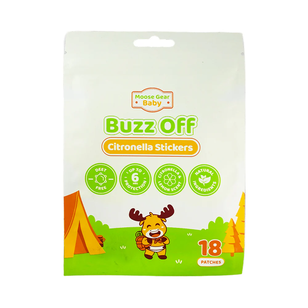 Moose Gear Baby Buzz Off Citronella Stickers 18's
