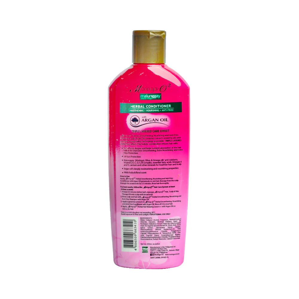 Moringa-O2 Anti-Frizz Conditioner With Argan Oil 200ml - Image 2