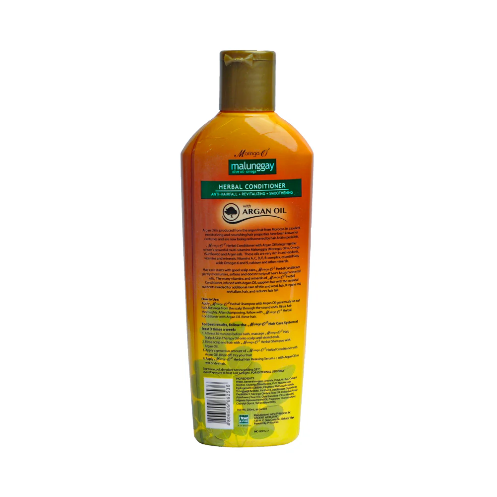 Moringa-O2 Anti-Hairfall Conditioner with Argan Oil 200ml - Image 2