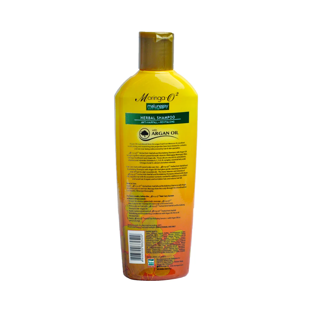 Moringa-O2 Anti-Hairfall Shampoo With Argan Oil 200ml - Image 2