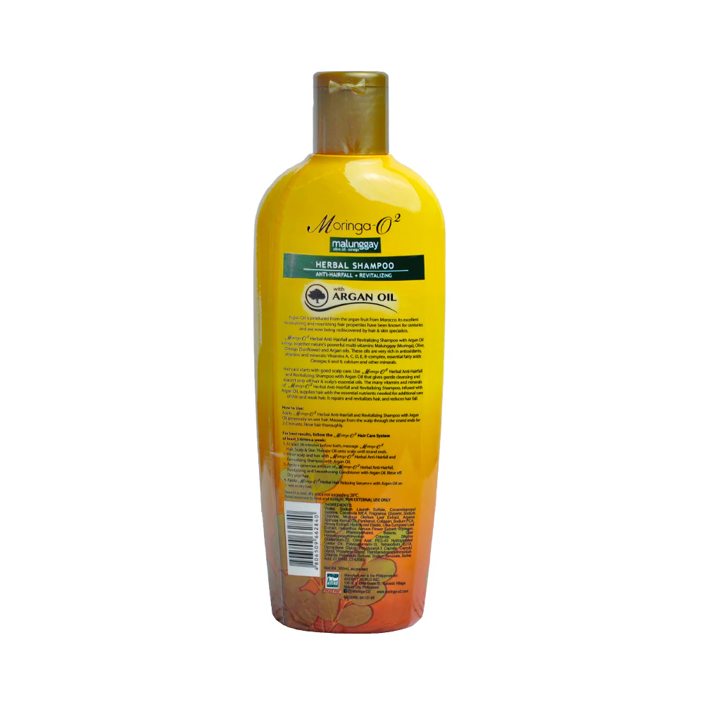 Moringa-O2 Anti-Hairfall Shampoo With Argan Oil 350ml - Image 2