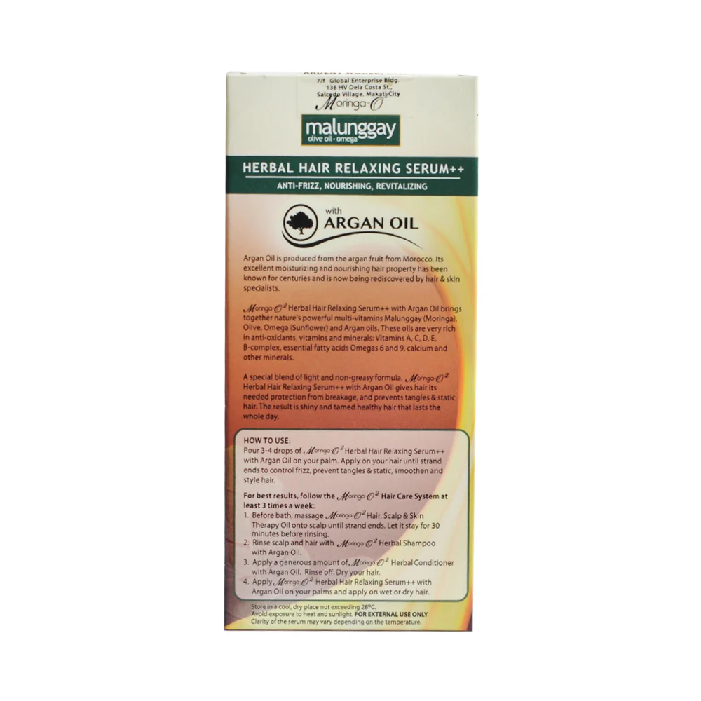 Moringa-O2 Malunggay Herbal Hair Serum With Argan Oil 55ml - Image 2