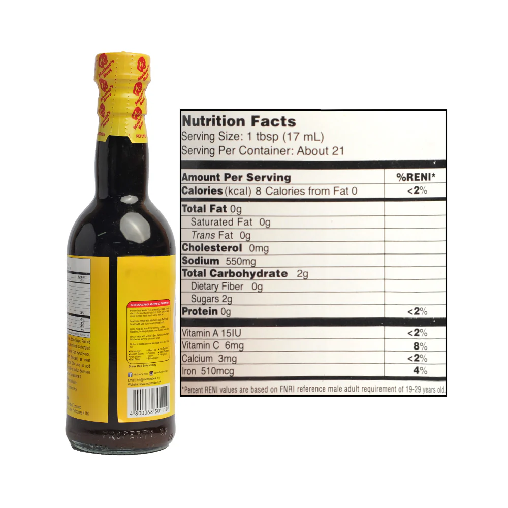 Mother's Best Barbecue Marinade 350ml (12.35oz) - Image 2