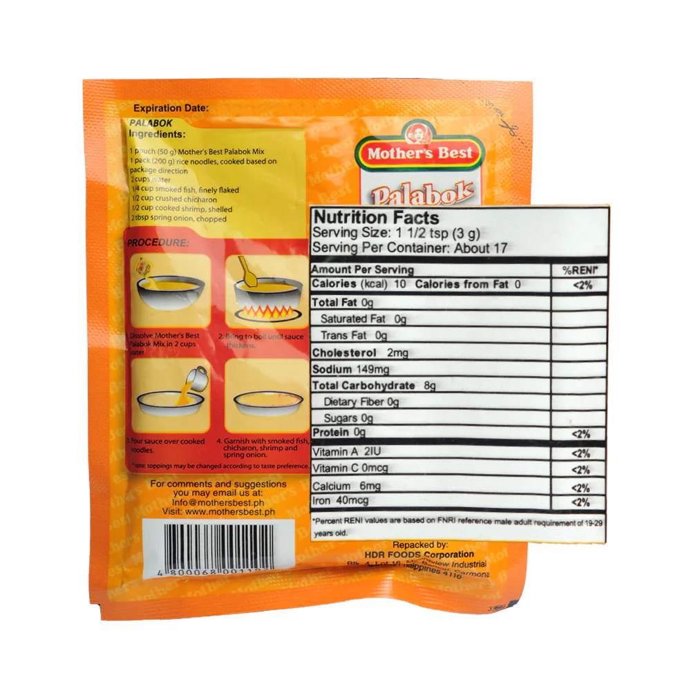 Mother's Best Mixes Palabok (Shrimp Gravy) 50g - Image 2