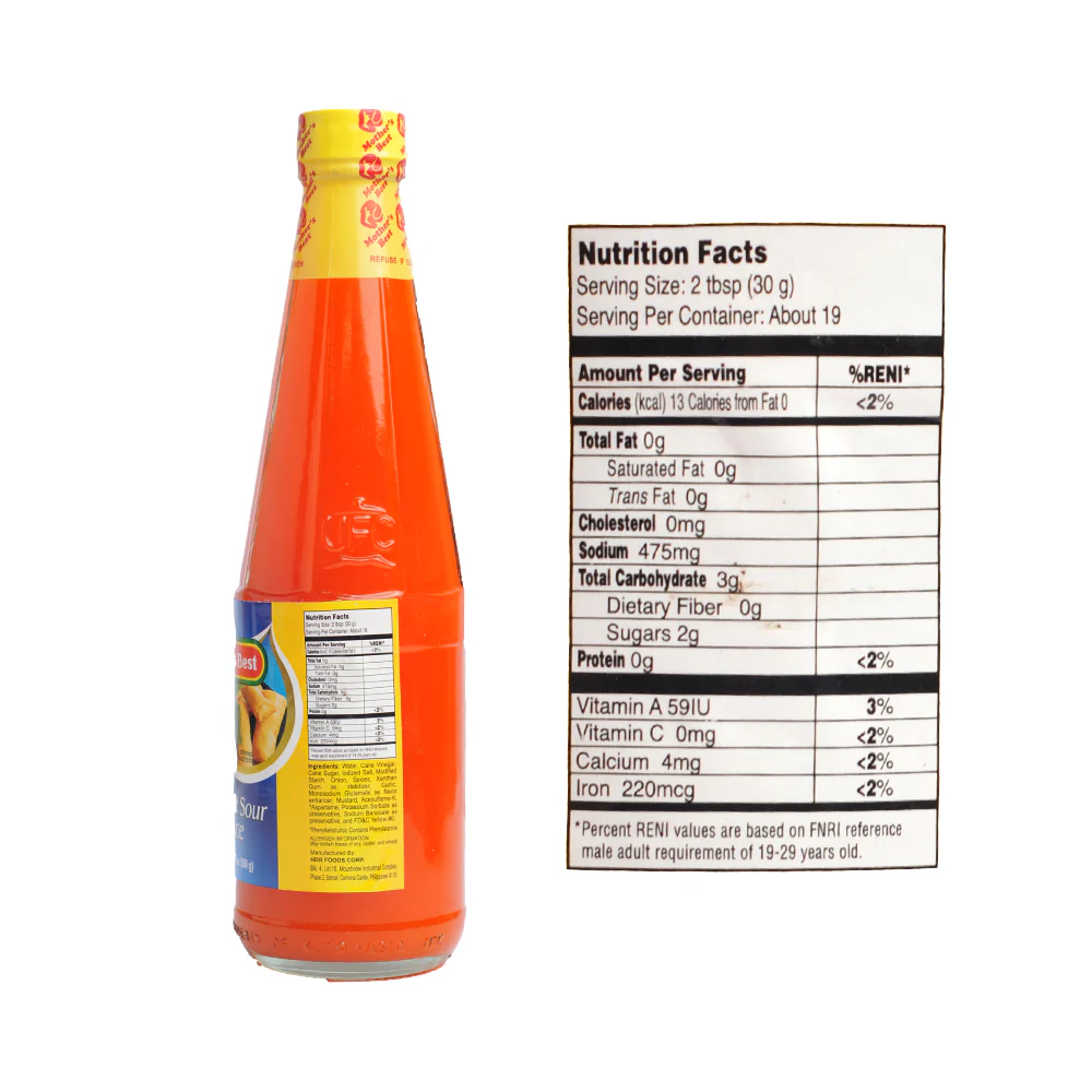 Mothers Best Sweet and Sour Sauce 560g (20oz) - Image 2