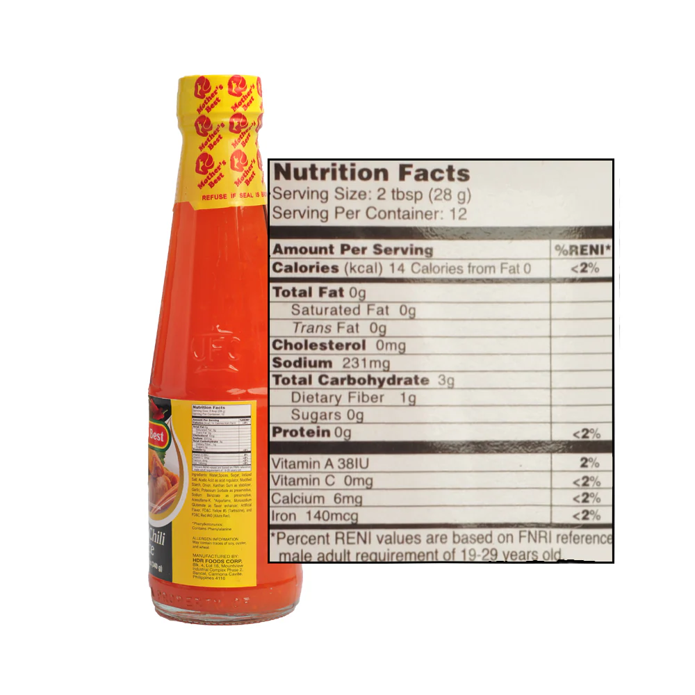 Mothers Best Sweet Chili Sauce 340g (12oz) - Image 2