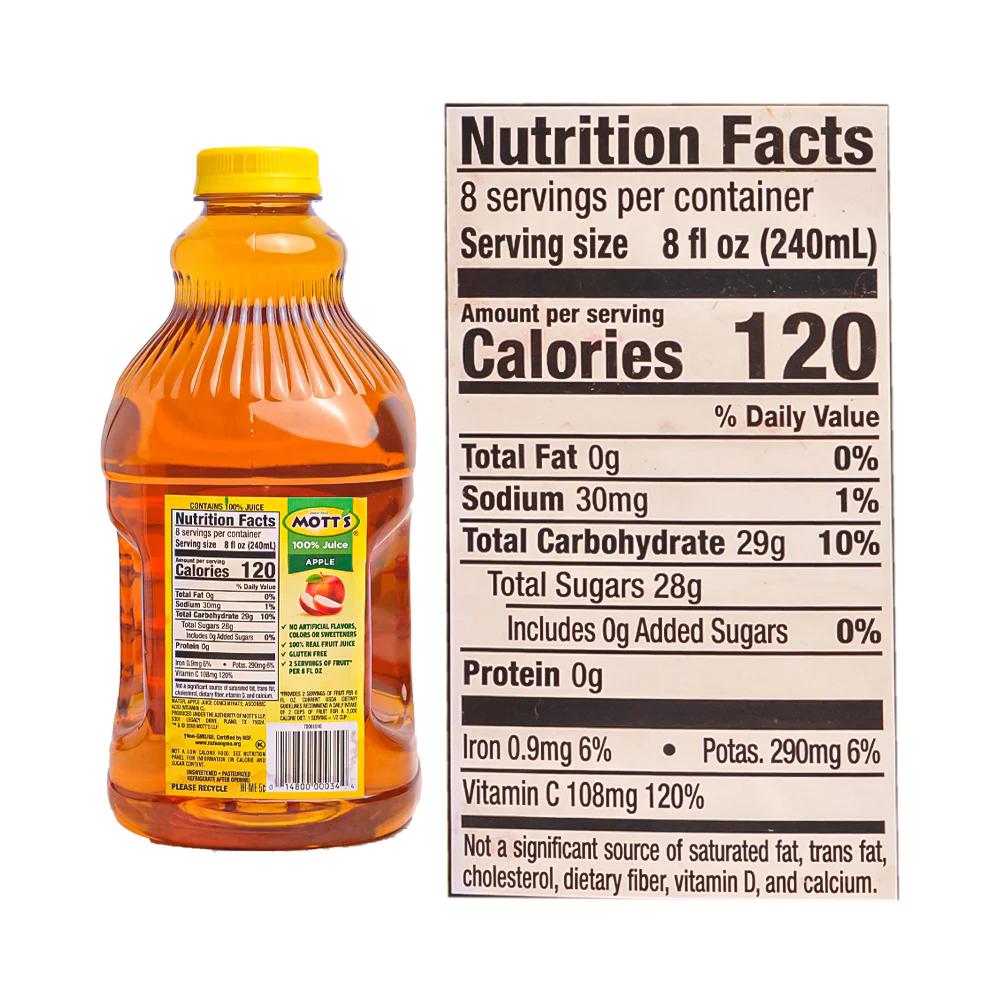Mott's 100% Apple Juice 64oz - Image 3