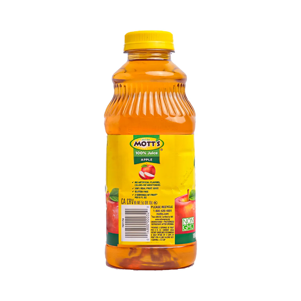 Mott's 100% Apple Juice 946ml (32oz) - Image 2