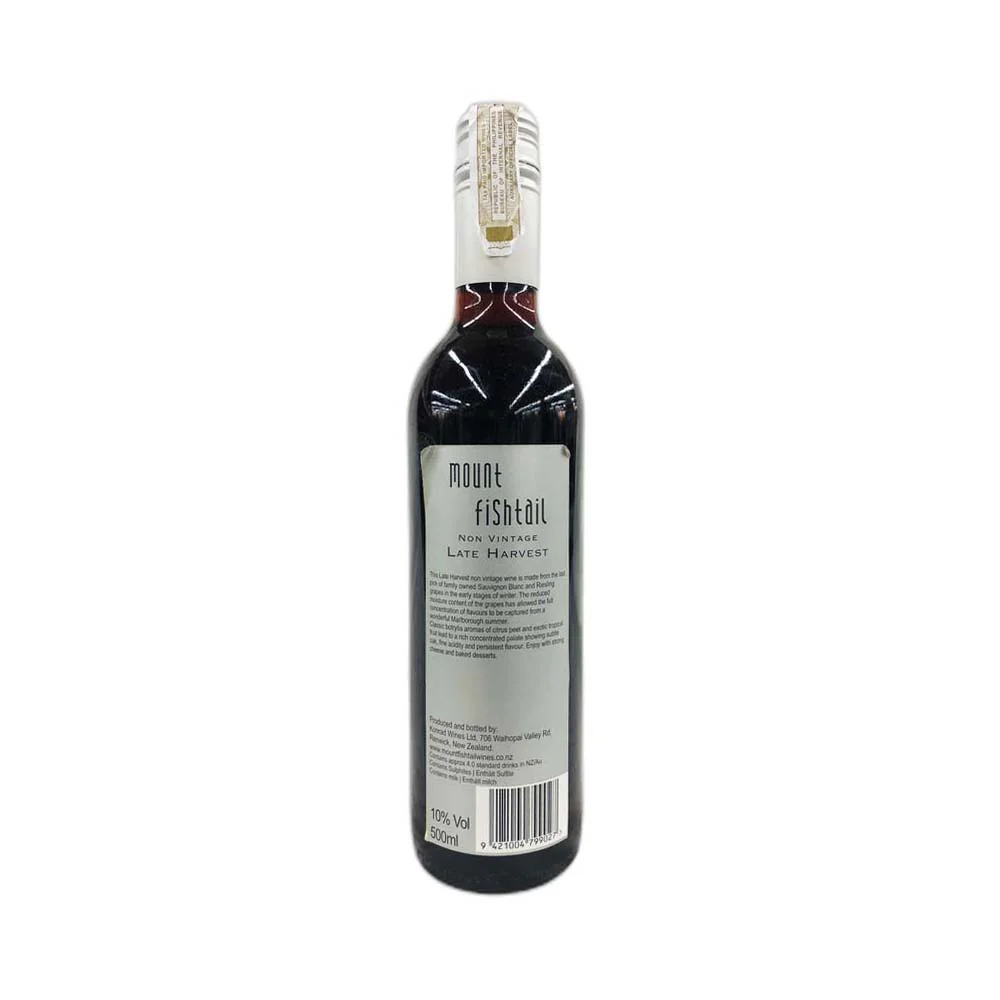 Mount Fish Tail Non Vintage Wine Late Harvest 500ml - Image 3