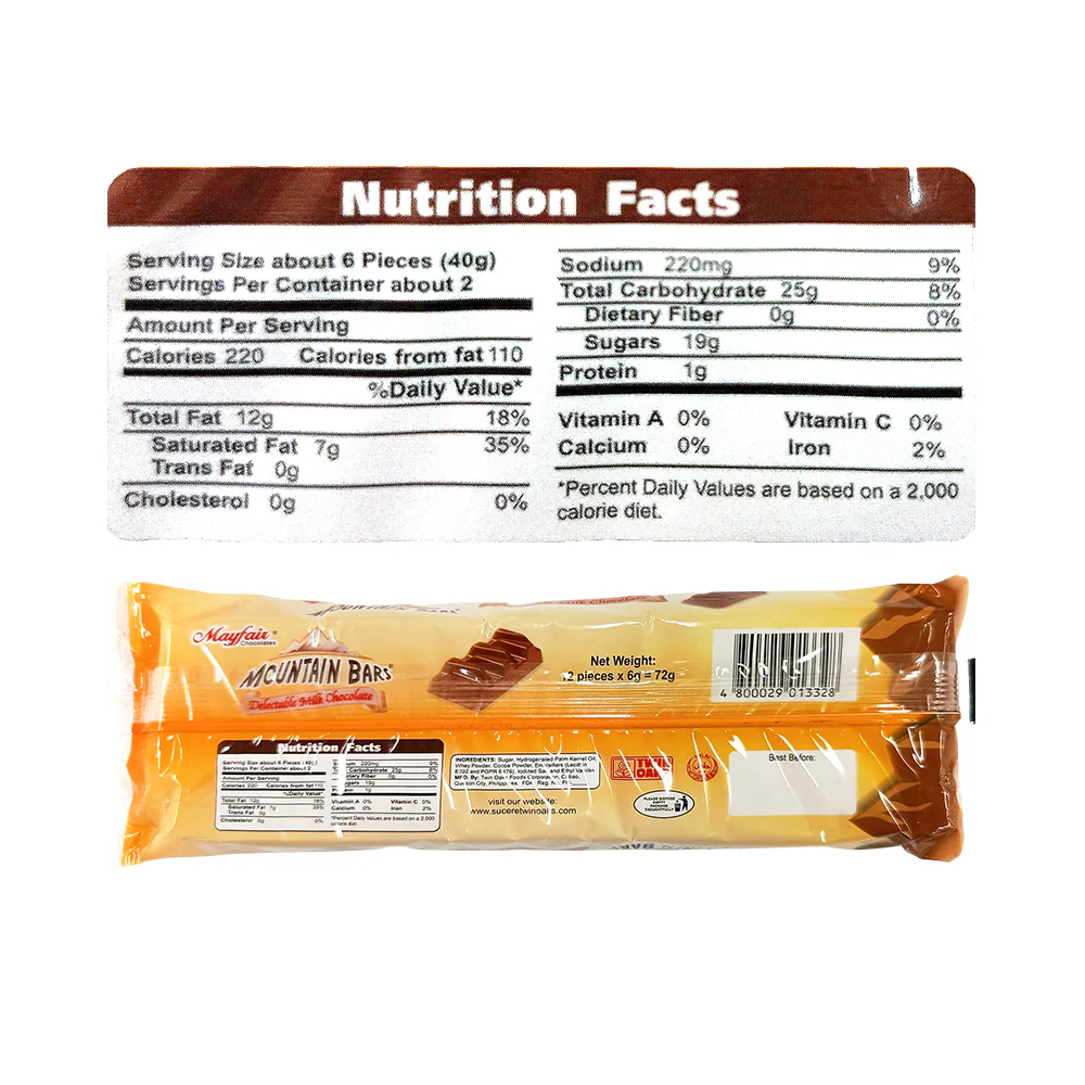 Mountain Bars Milk Chocolate 12's - Image 2