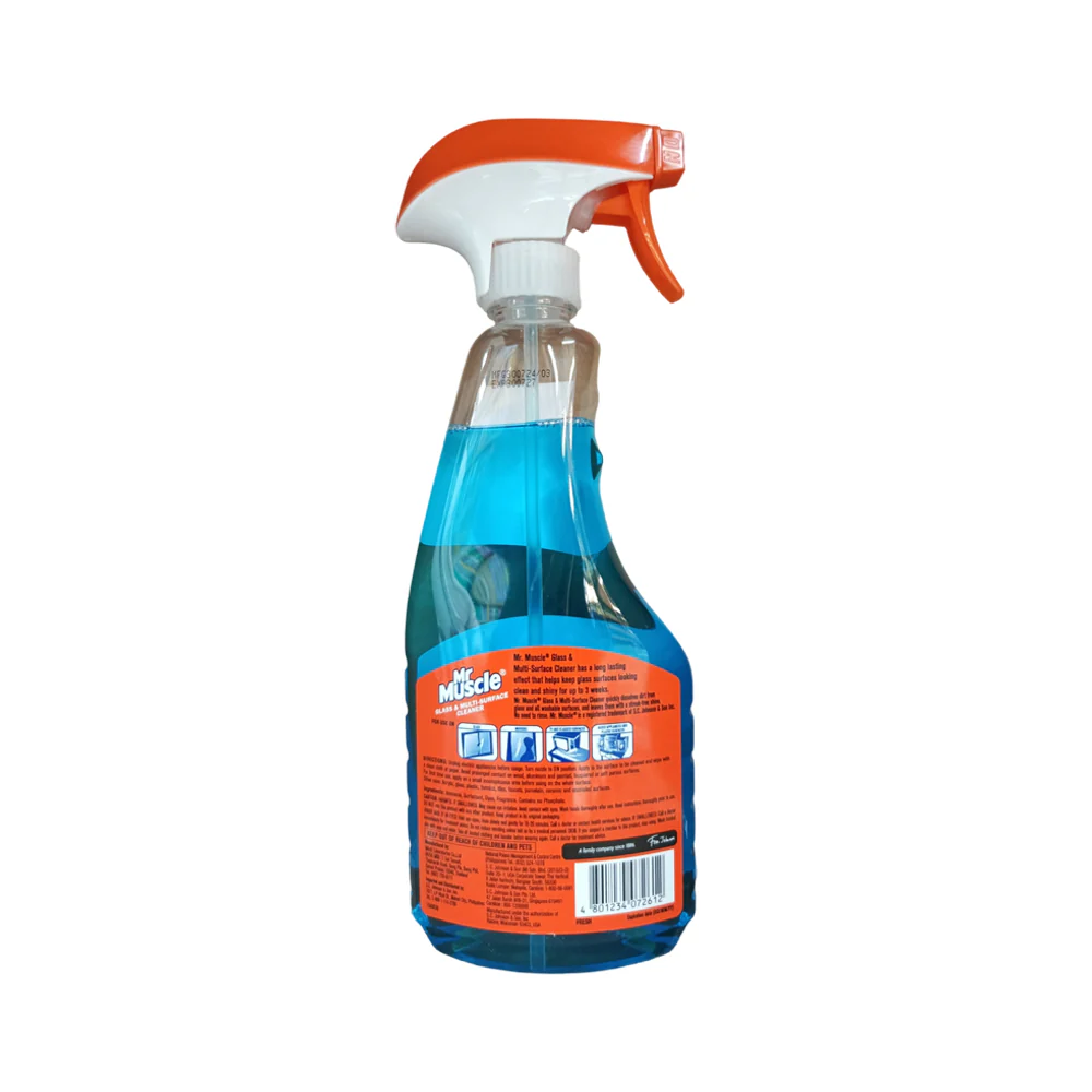 Mr Muscle Glass and Multi Surface Cleaner Primary Fresh Fragrance 500ml - Image 2