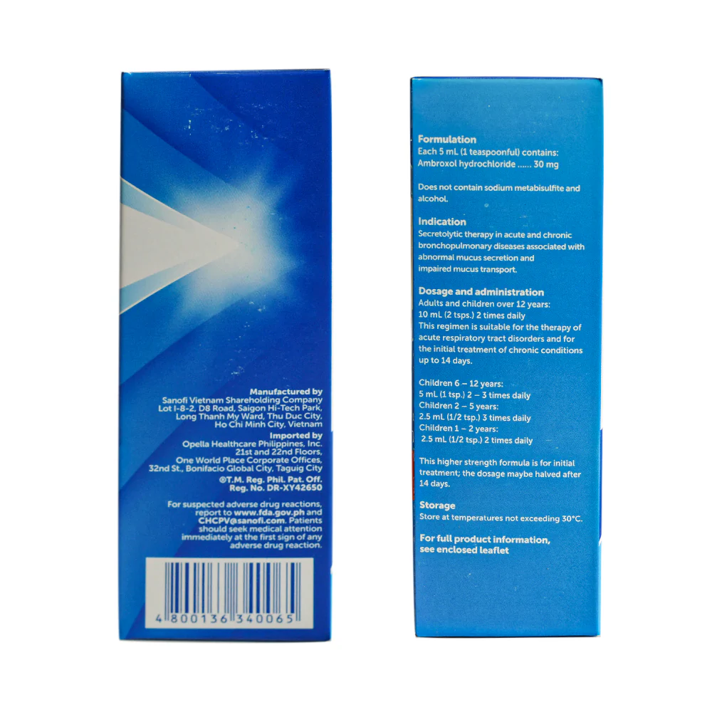 Mucosolvan Ambroxol 30mg/5ml Syrup 60ml - Image 2