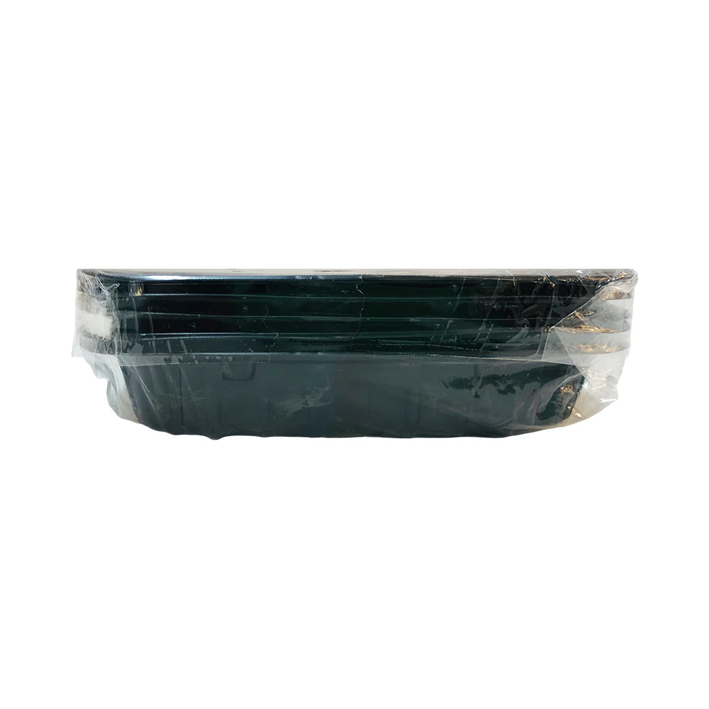 Multiplast Plastic Tray PT-9 Square Black 5's - Image 2