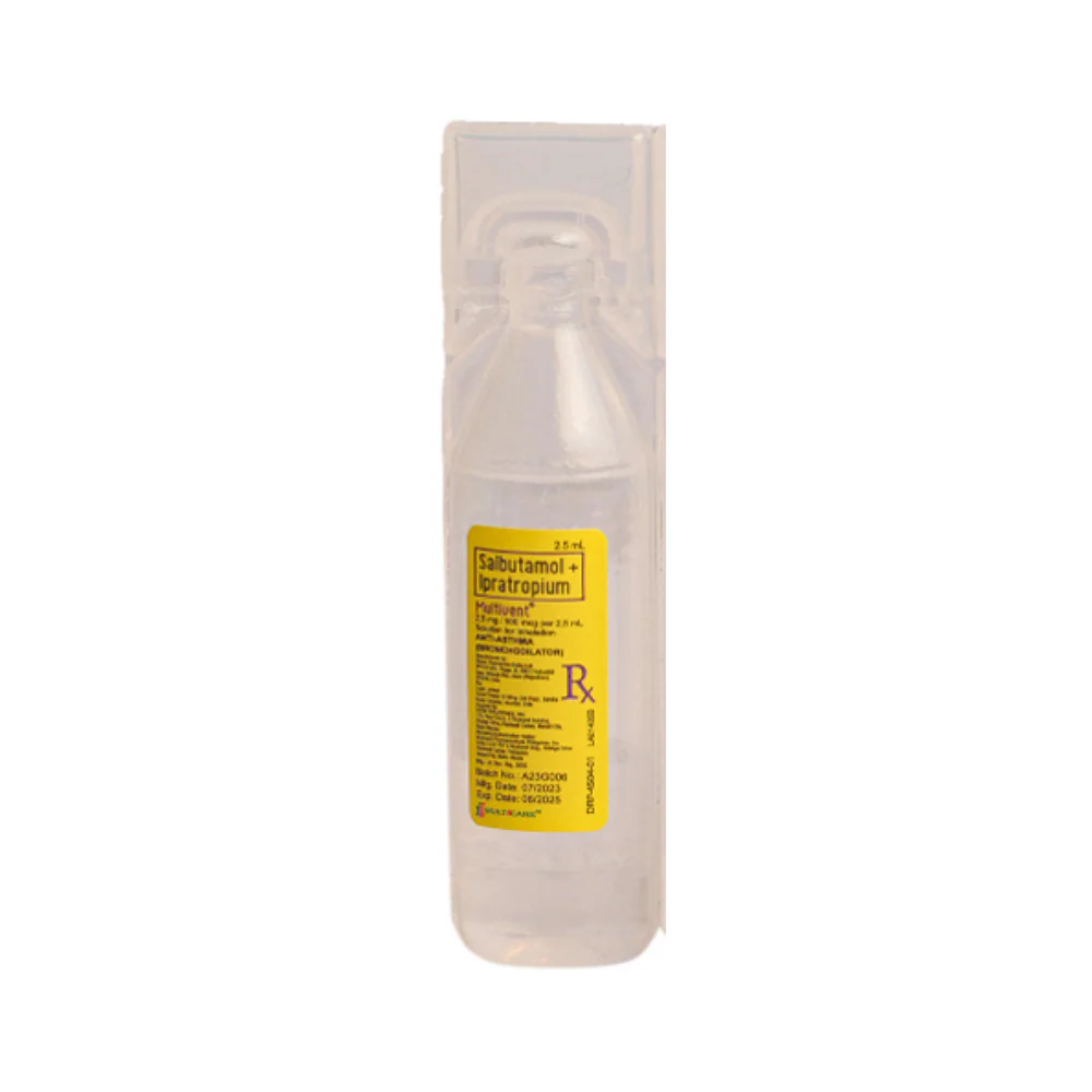 Multivent Salbutamol 2.5mg/500mcg Nebule 2.5ml - Image 2