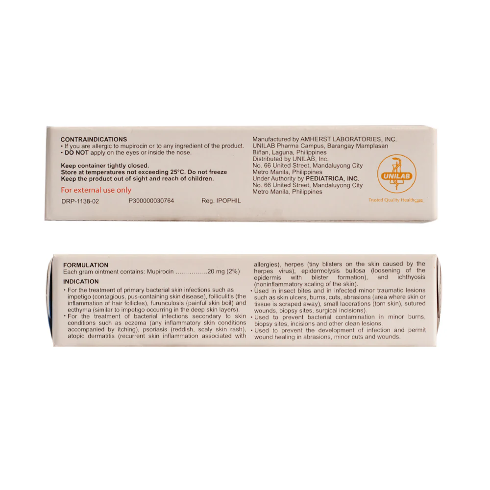 Mupicin Mupirocin 20mg/g 2% Ointment 5g - Image 3