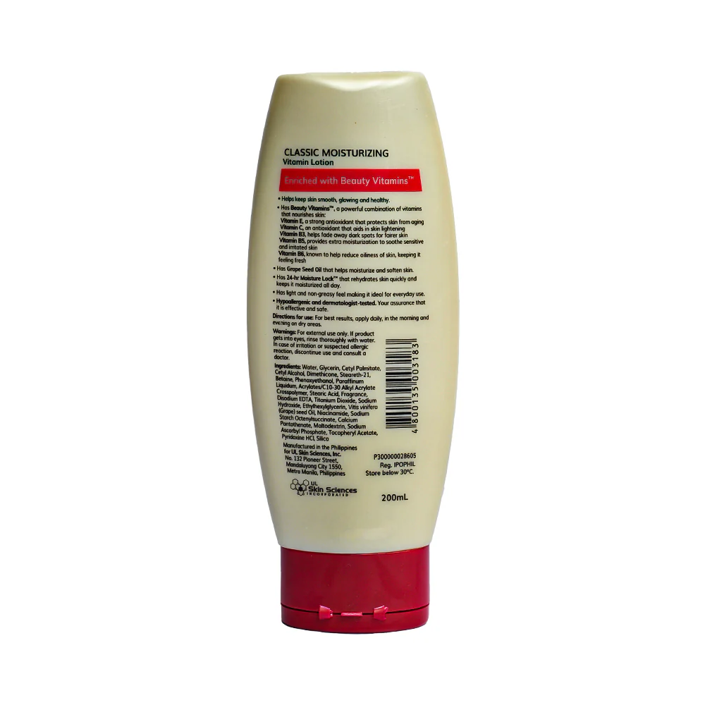 Myra Classic Moisturizing Vitamin Lotion 200ml - Image 2