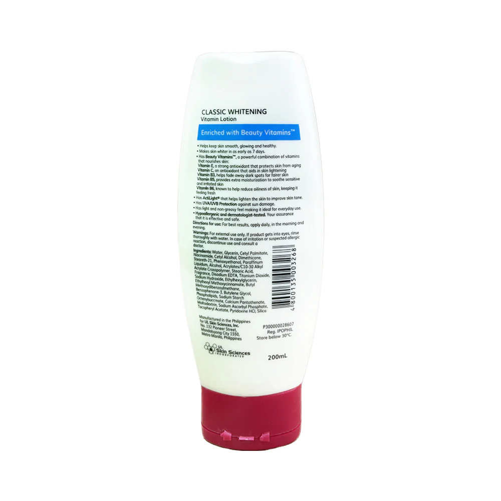 Myra Classic Whitening Vitamin Lotion 200ml - Image 2