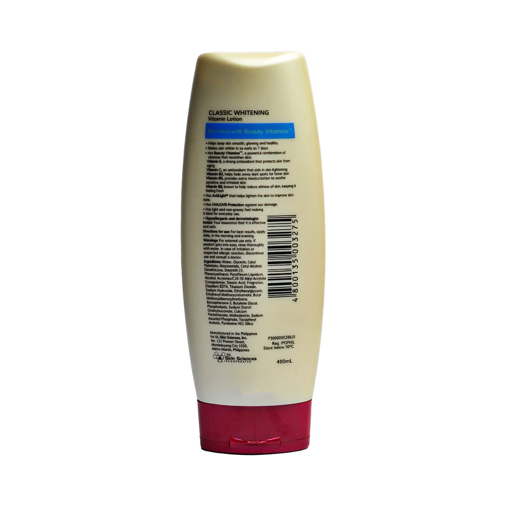 Myra Classic Whitening Vitamin Lotion 400ml - Image 2