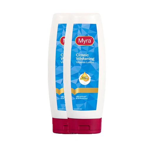 Myra Classic Whitening Vitamin Lotion 400ml x 2's