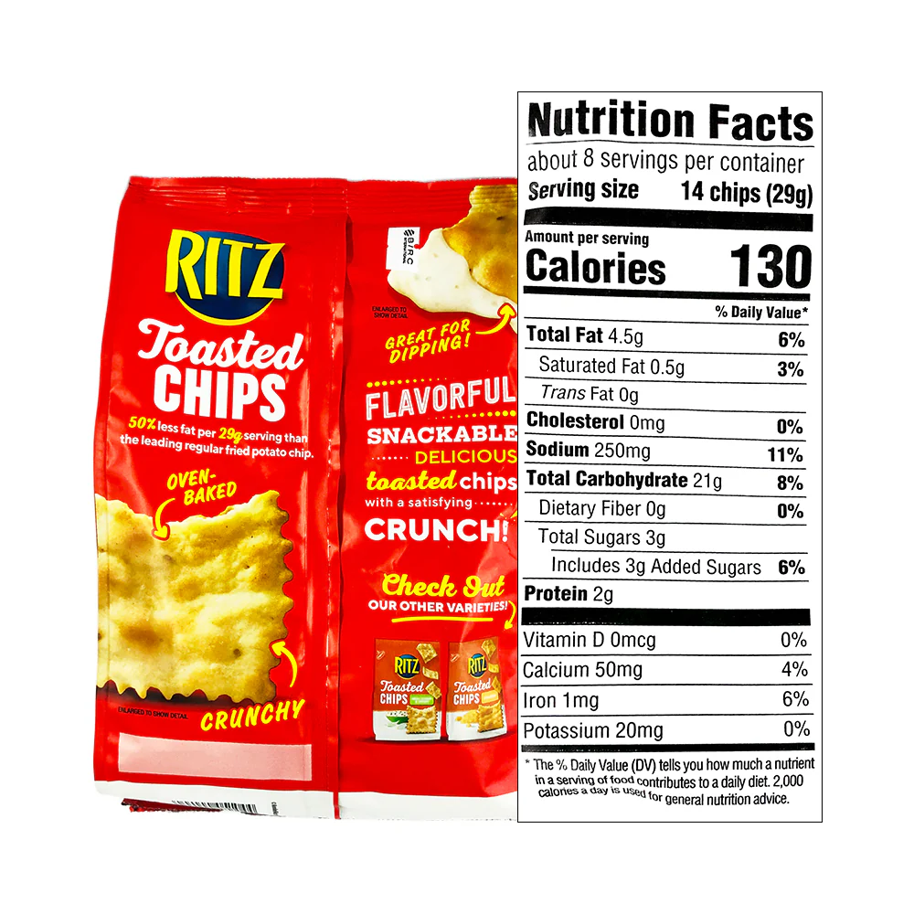 Nabisco Ritz Toasted Chips 229g (8.1oz) - Image 4