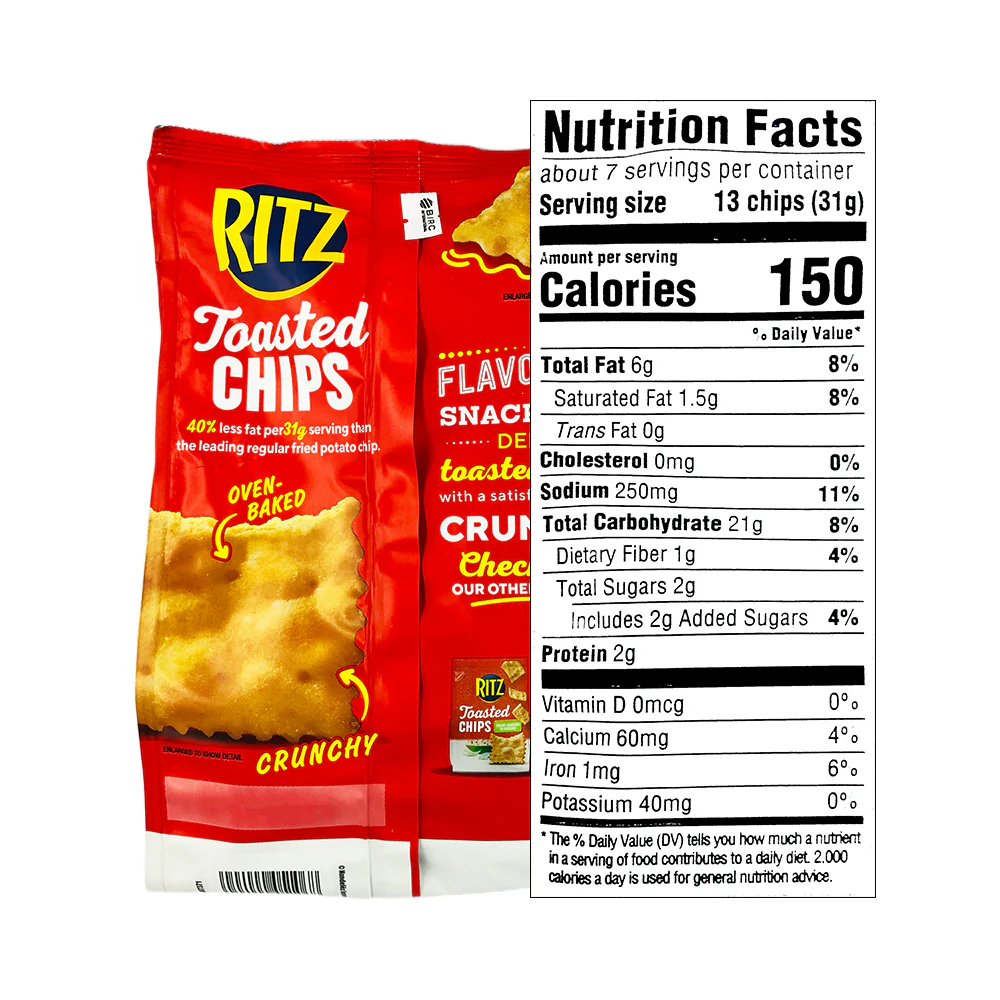 Nabisco Ritz Toasted Chips 229g (8.1oz) - Image 6