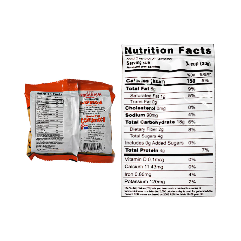 Nagaraya Cracker Nuts BBQ 40g - Image 3