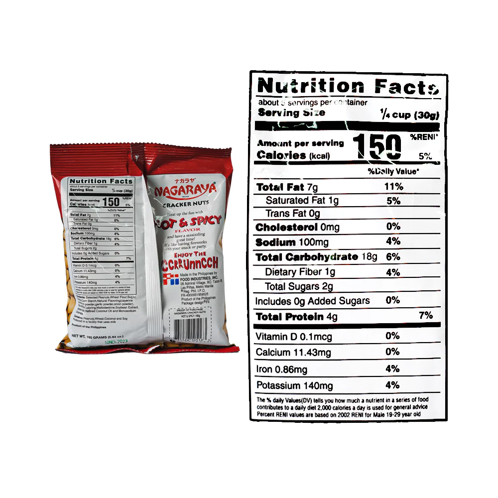Nagaraya Cracker Nuts Hot And Spicy 160g - Image 3