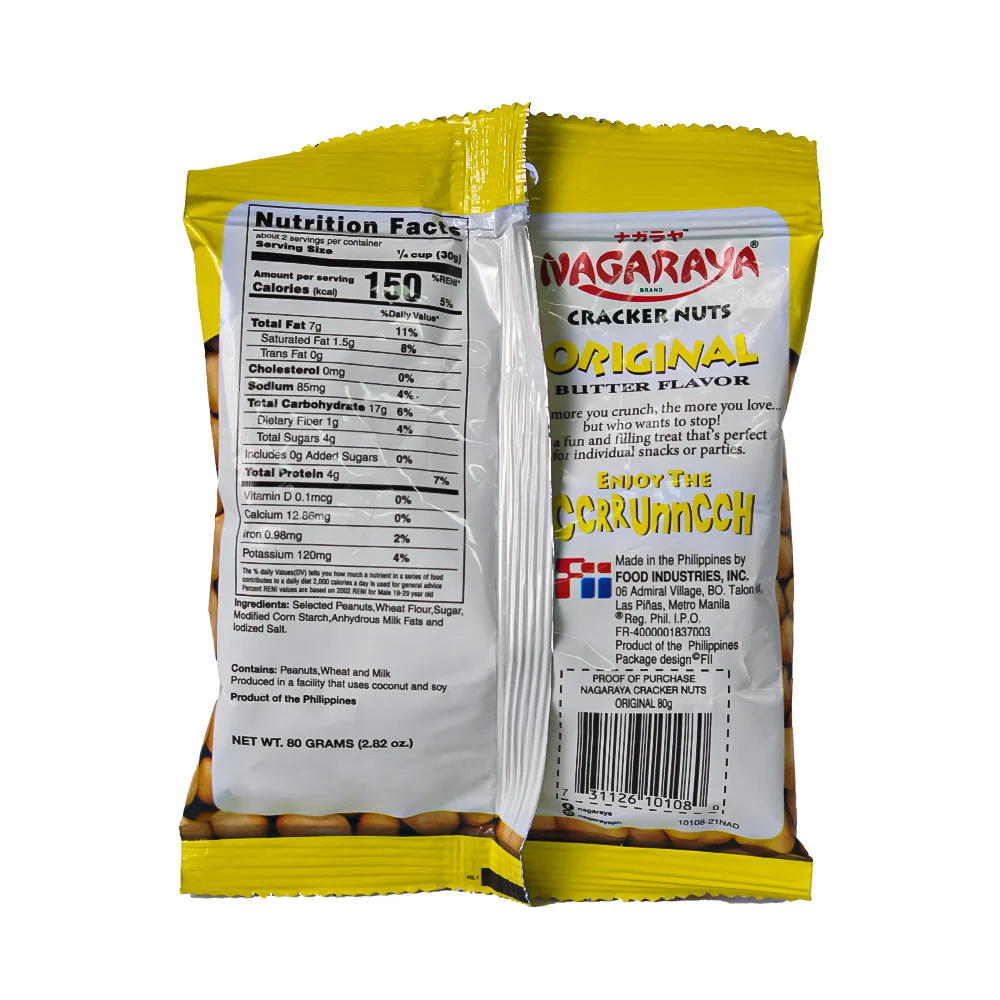 Nagaraya Cracker Nuts Original 80g - Image 2